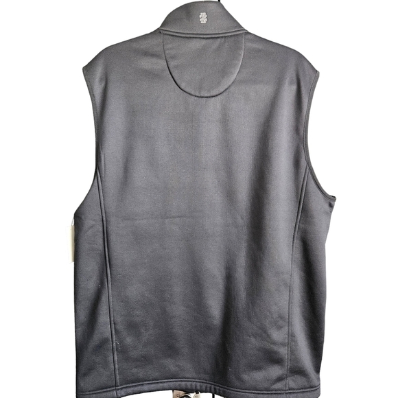 IZOD Men's Advantage Performance Full Zip Sweater Fleece Vest NWT Golf Outdoor - Picture 3 of 11